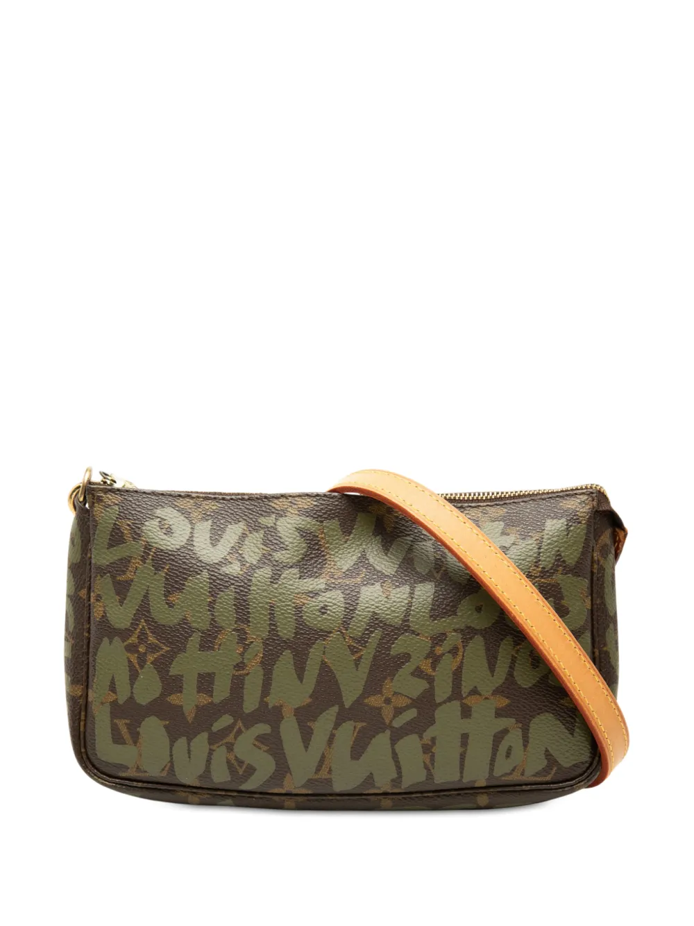 Louis Vuitton Pre-Owned 2001 Stephen Sprouse Monogram Graffiti Pochette Accessoires Schultertasche - Braun