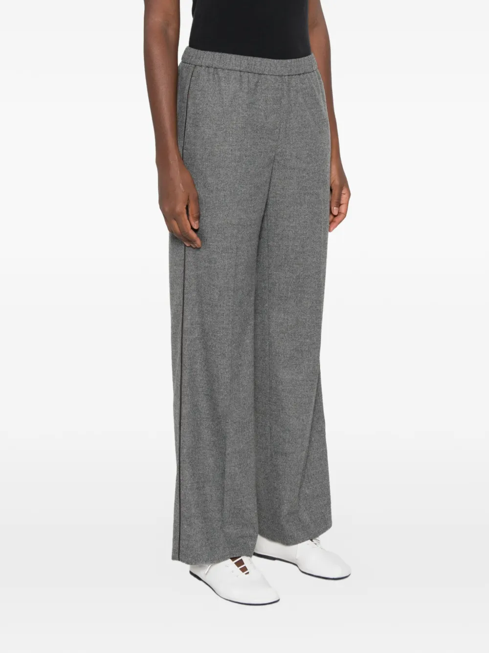 Peserico Broek met zijstreep Grijs