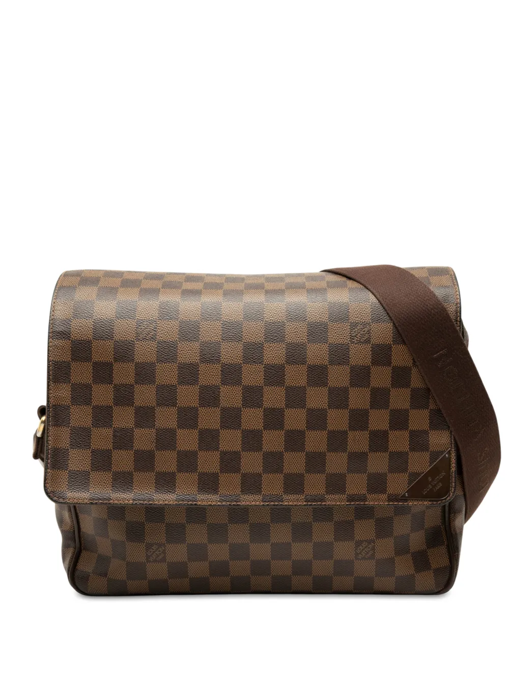 Louis Vuitton Pre-Owned 2012 Damier Ebene Shelton MM crossbody bag - Marrone