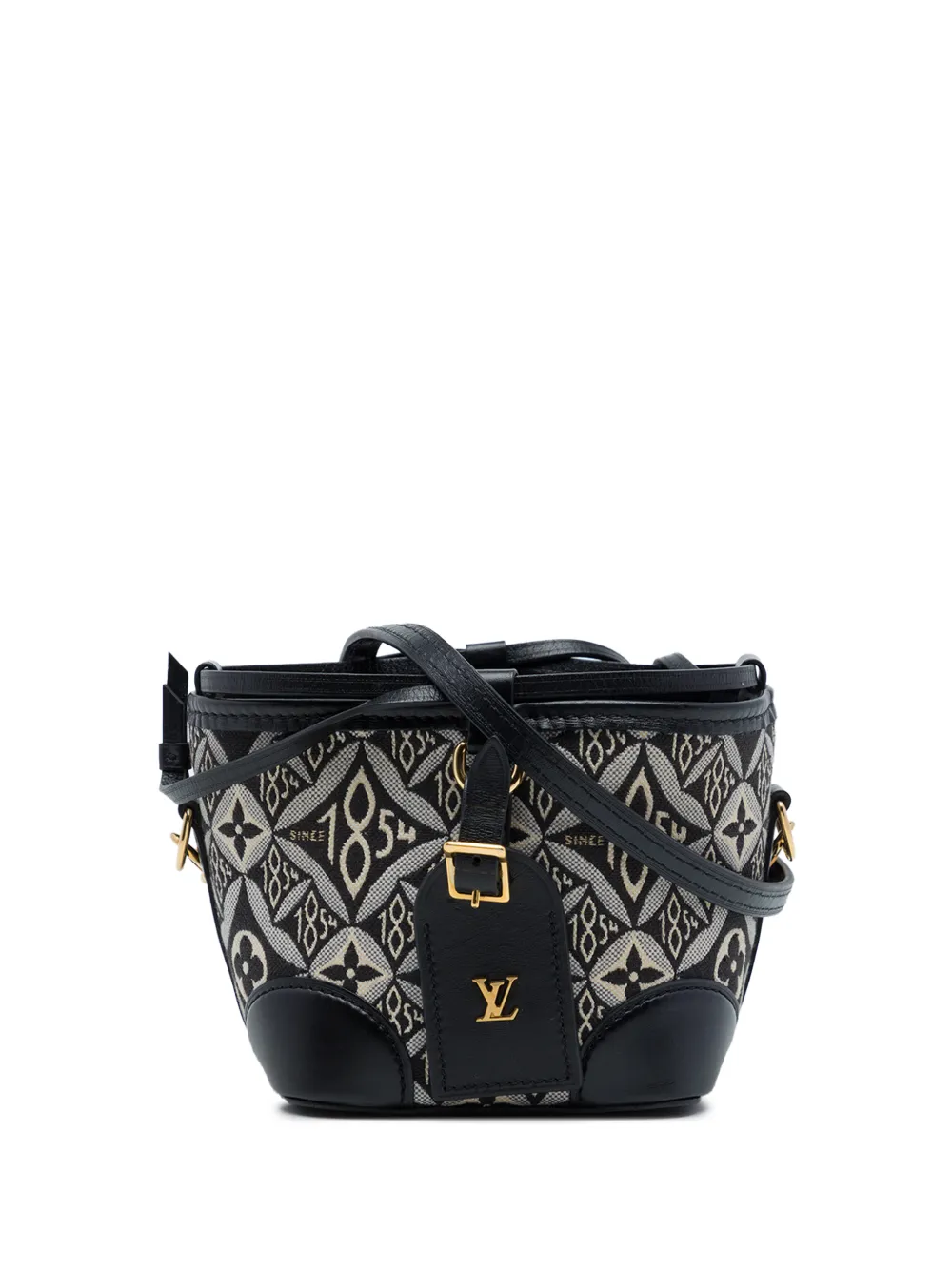 Louis Vuitton Pre-Owned mini sac seau Since 1854 Noe en jacquard monogrammé (2020) - Gris