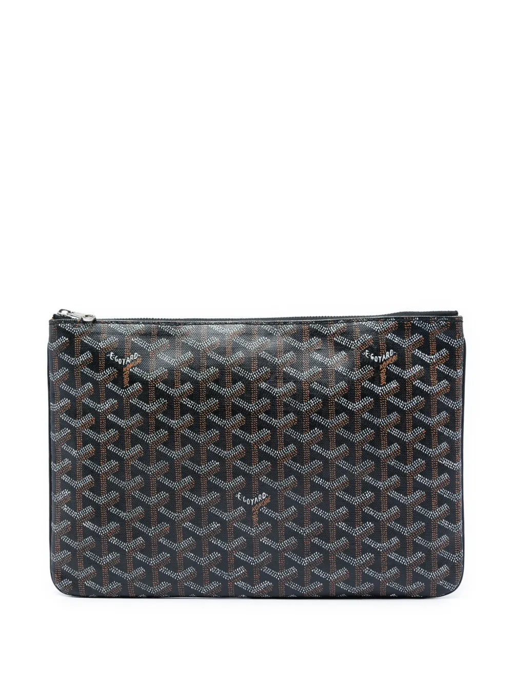 Goyard Pre-Owned pochette Goyardine Senat MM (2017) - Noir