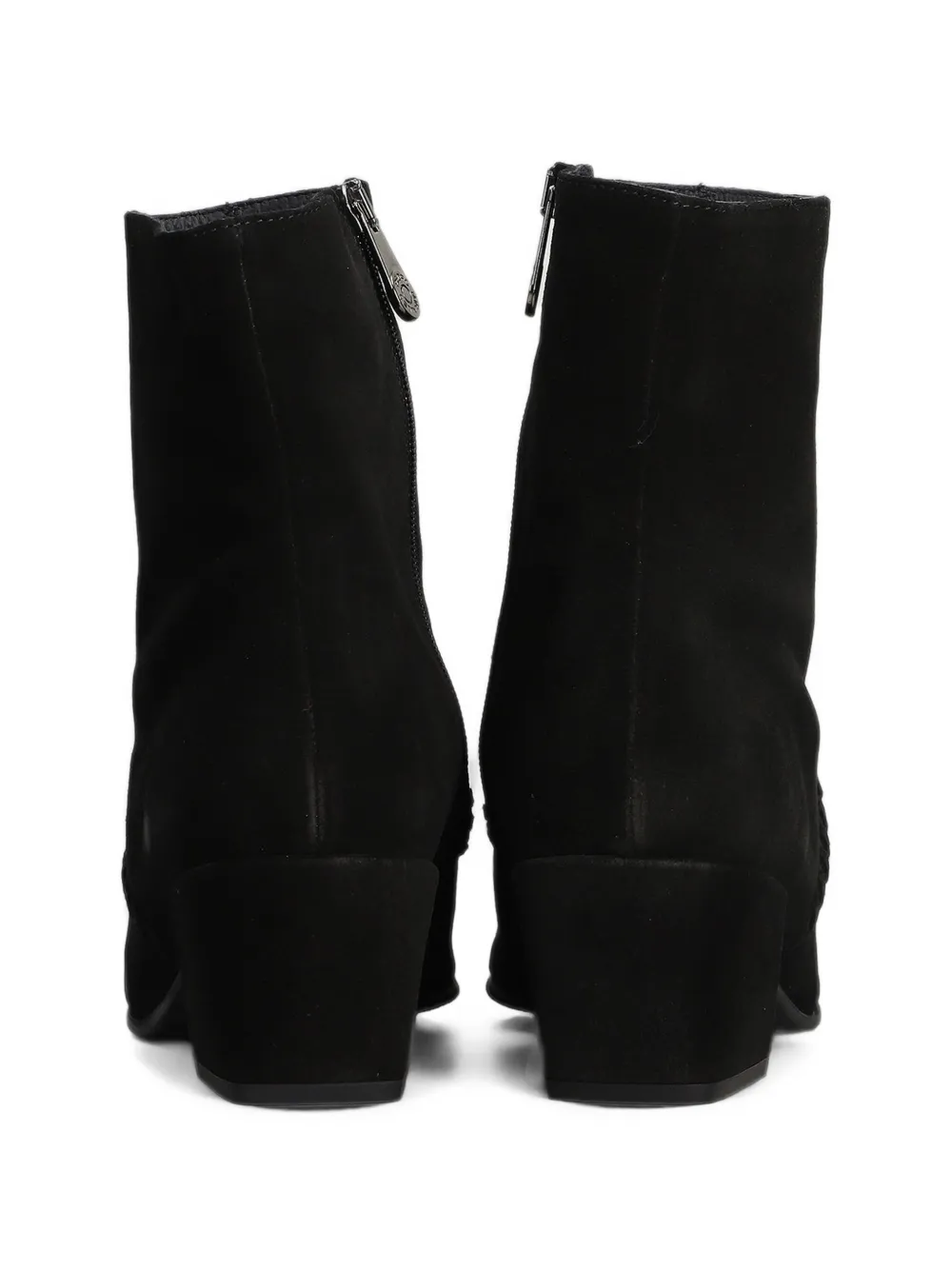 Pedro Miralles Rafaela braided-trim ankle boots Zwart