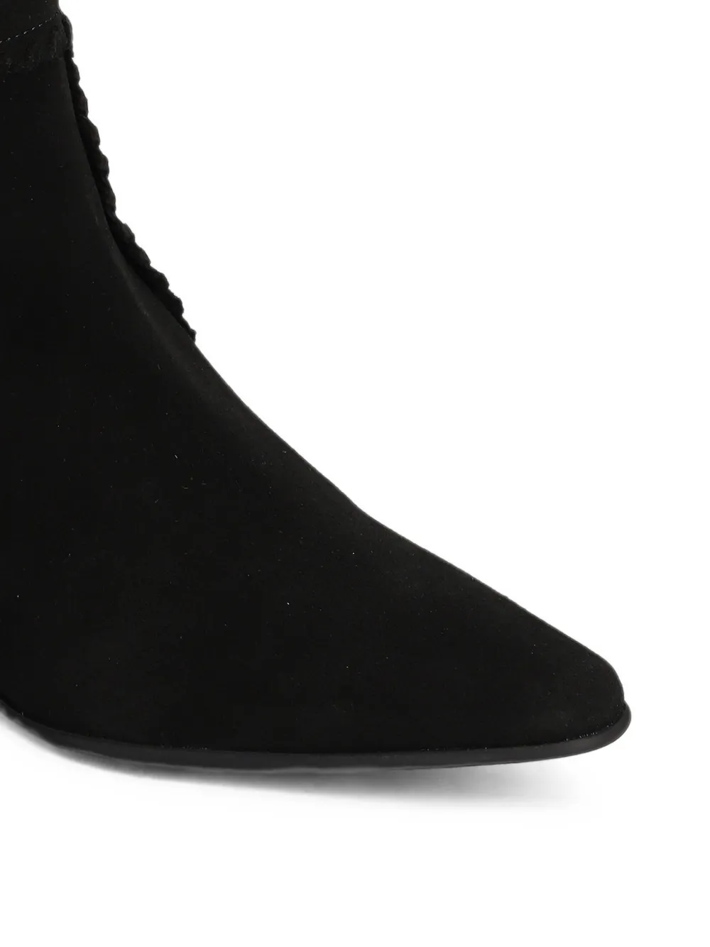 Pedro Miralles Rafaela braided-trim ankle boots Zwart