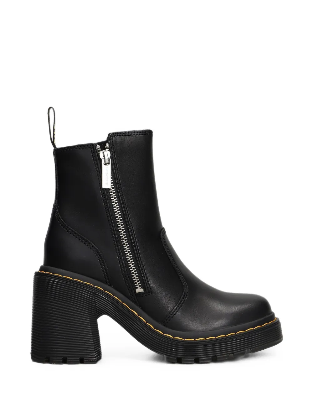 Dr. Martens Spence side-zip block-heel ankle boots