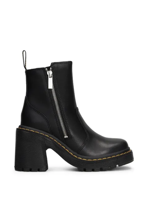 Dr. Martens Spence side-zip block-heel ankle boots