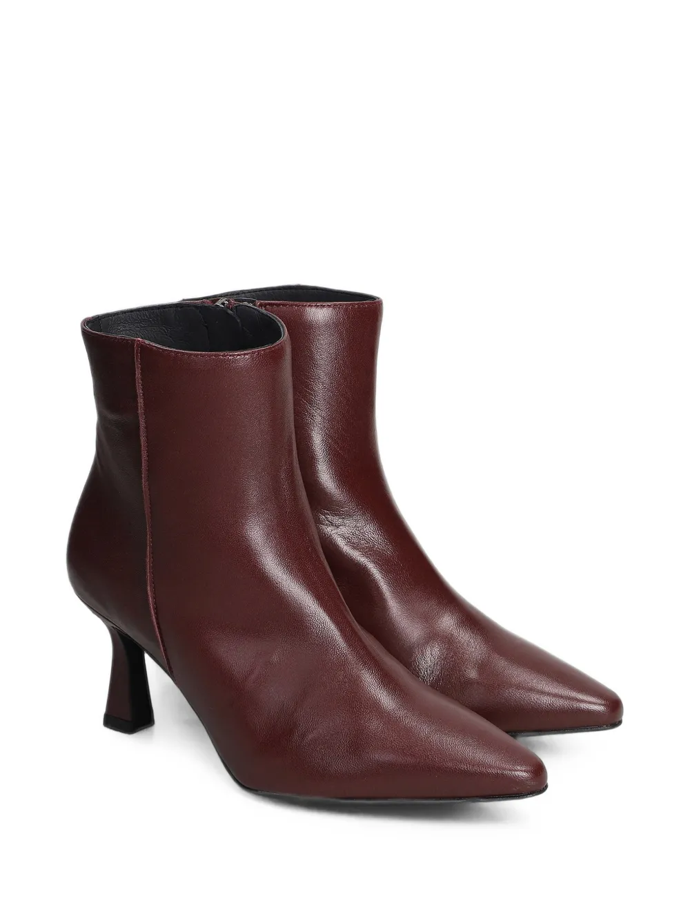 Pedro Miralles pointed-toe leather ankle boots Rood