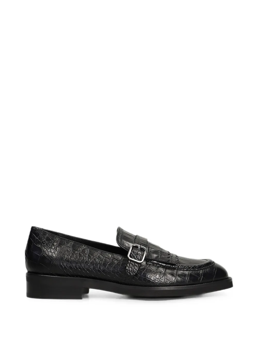 Pedro Miralles fringed crocodile-effect loafers