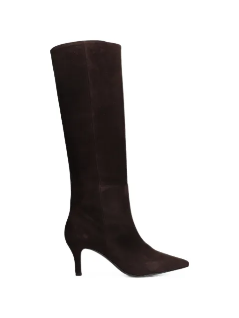 biancadi suede pointed-toe boots