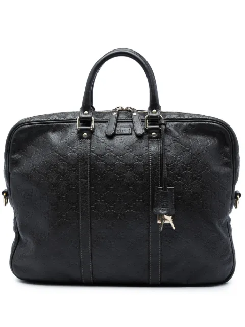 Gucci Pre-Owned 2016-2026 Guccissima business bag