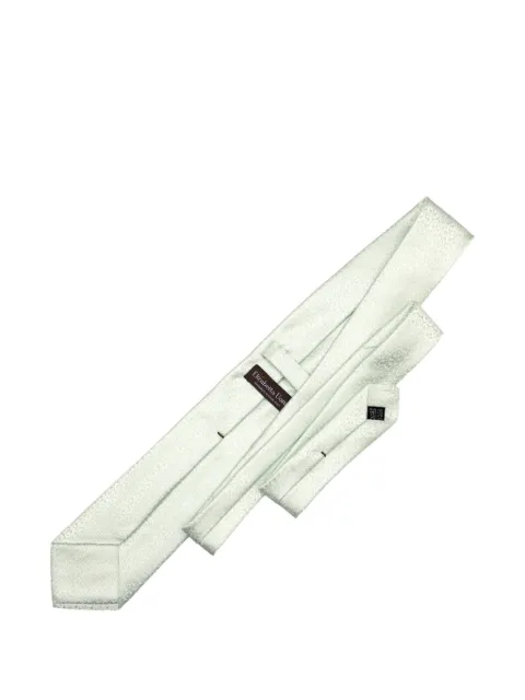 Elizabetta Parioli fleur-de-lis jacquard tie
