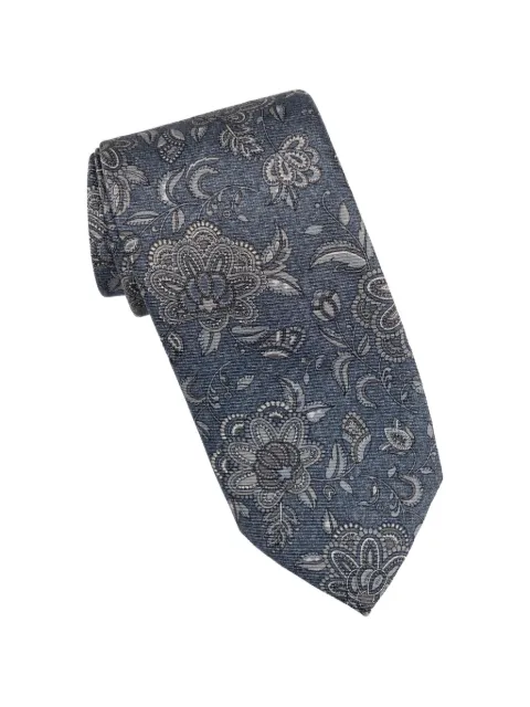Elizabetta Sartori floral-print silk tie