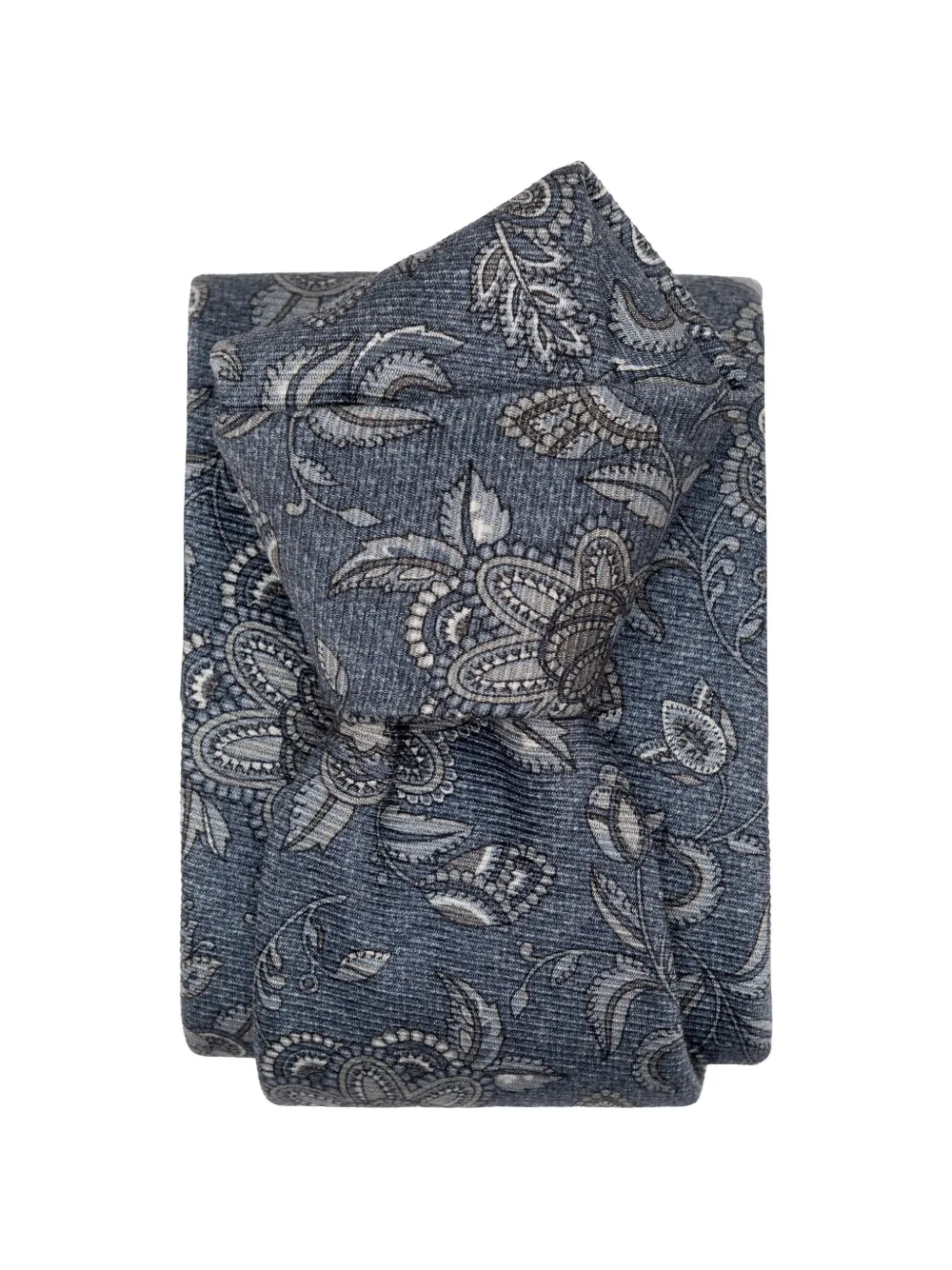 Elizabetta Sartori floral-print silk tie - Blu