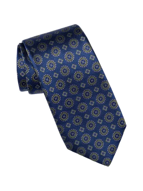 Elizabetta Ercole medallion jacquard tie