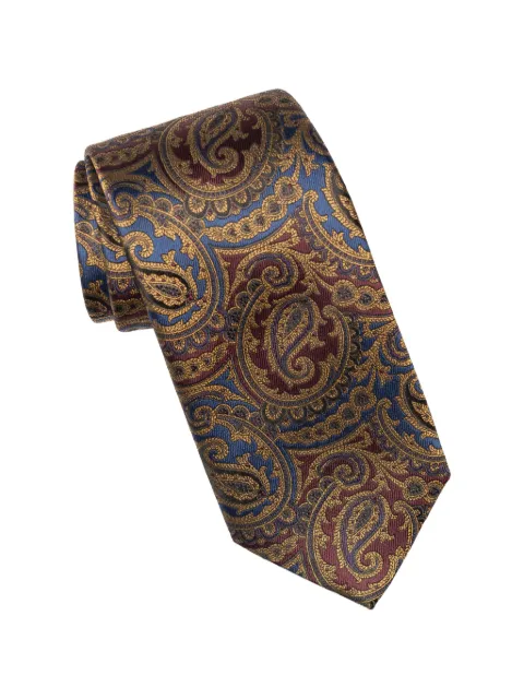 Elizabetta corbata San Carlo con motivo de cachemira en jacquard