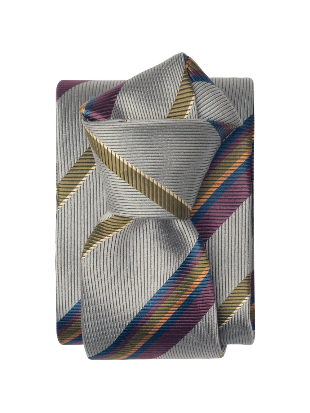 Elizabetta Lugano jacquard-stripe tie - Grigio