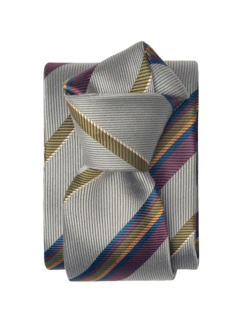 Elizabetta corbata Lugano con motivo de rayas en jacquard