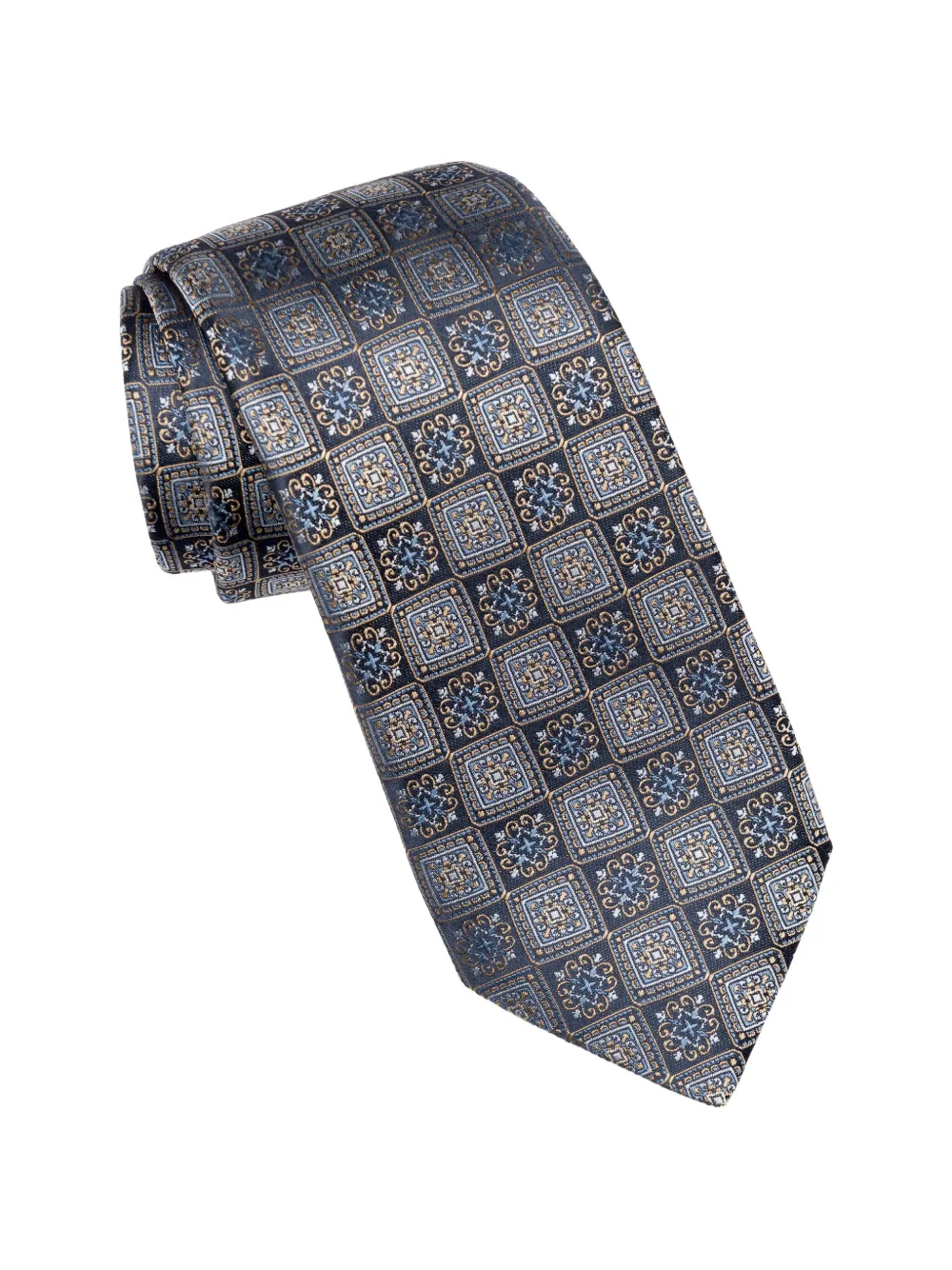 Elizabetta De Sica silk jacquard tie - Blu