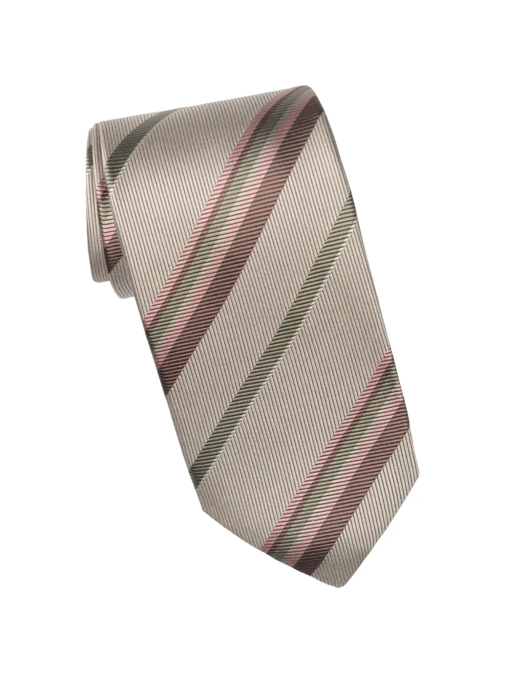 Elizabetta Lugano jacquard-stripe tie - Toni neutri