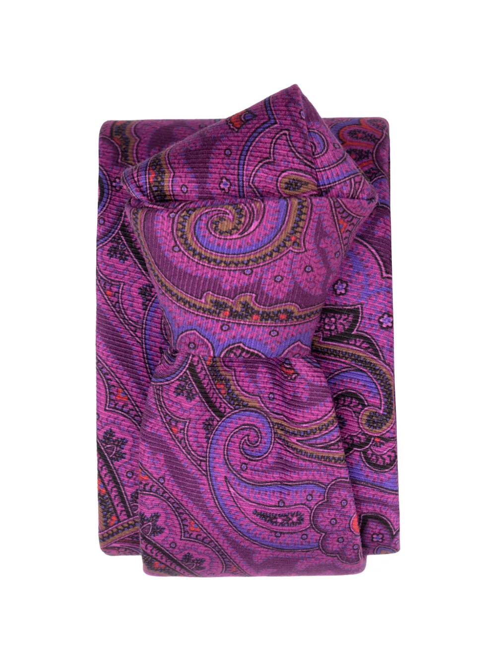 Elizabetta Cosimo paisley-print silk tie - Viola