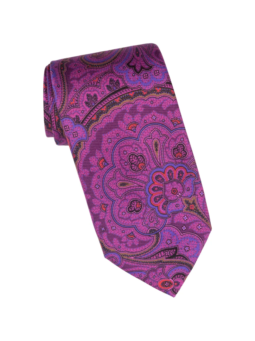 Elizabetta Cosimo paisley-print silk tie - Viola