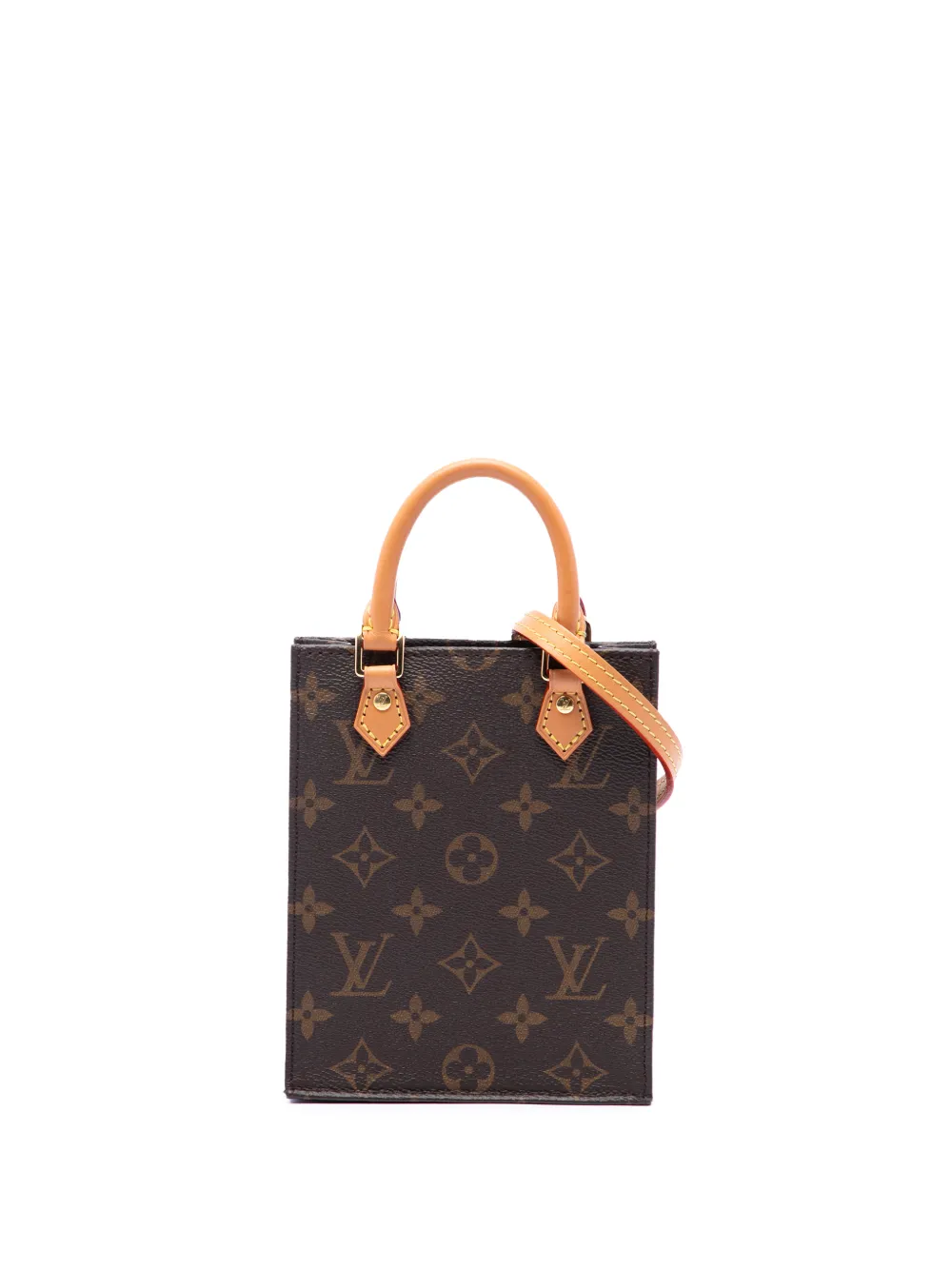 Louis Vuitton Pre-Owned 2010-2020 Monogram Petit Sac Plat satchel - Marrone