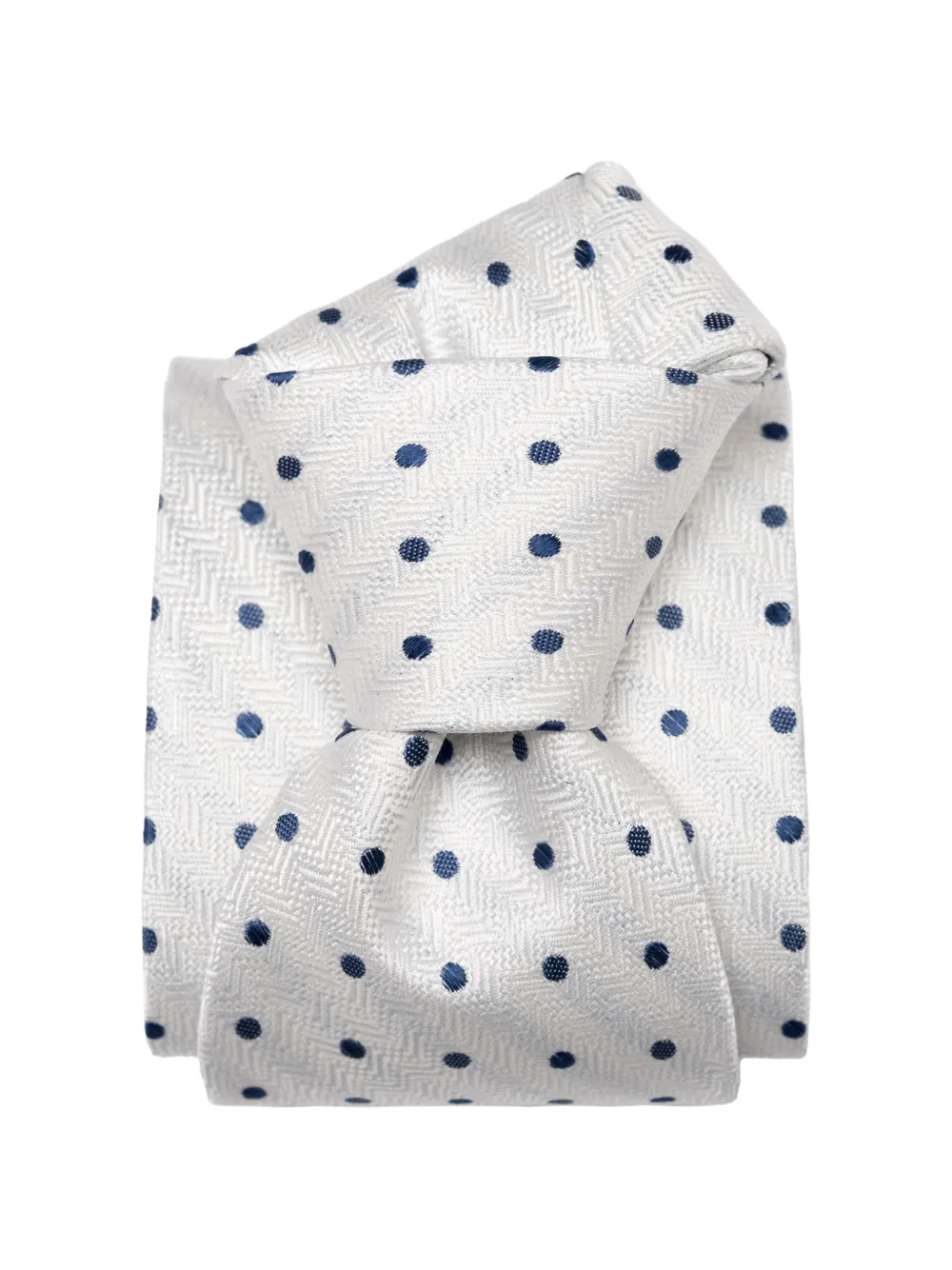 Elizabetta Tiburtina chevron-patterned tie - Bianco