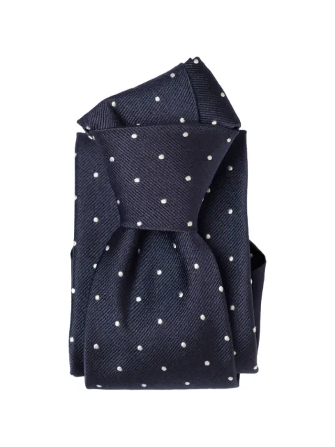 Elizabetta Pisa polka-dot jacquard tie
