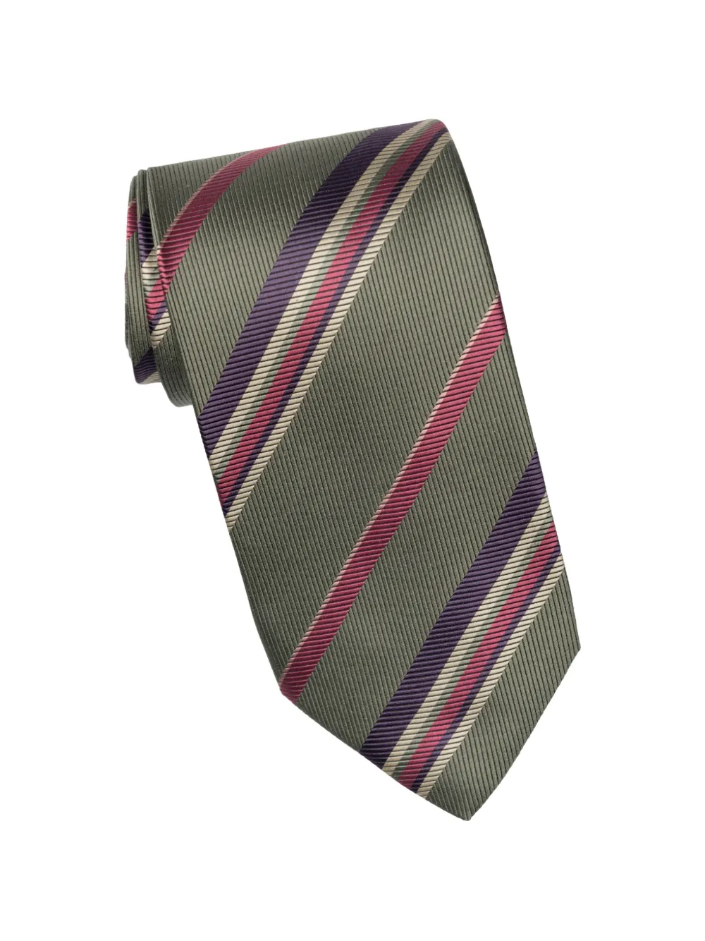 Elizabetta Lugano silk jacquard tie - Verde