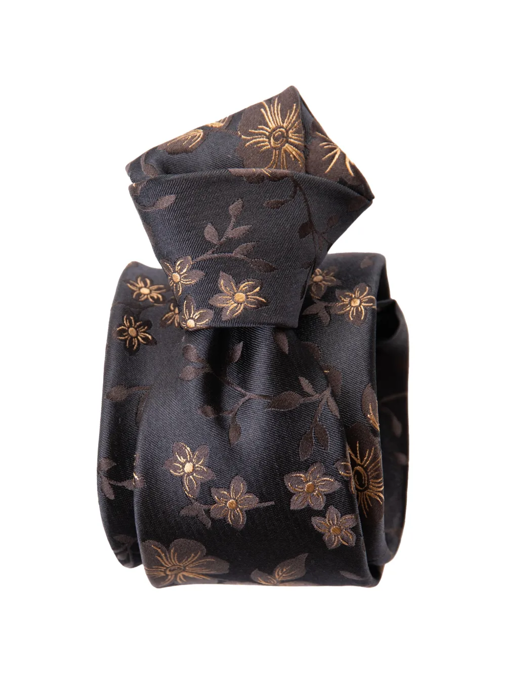 Elizabetta Silvio floral-jacquard tie - Nero
