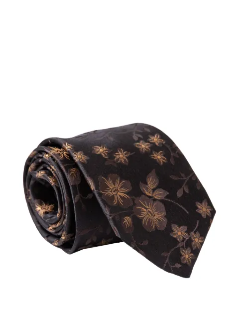 Elizabetta corbata Silvio con motivo floral en jacquard