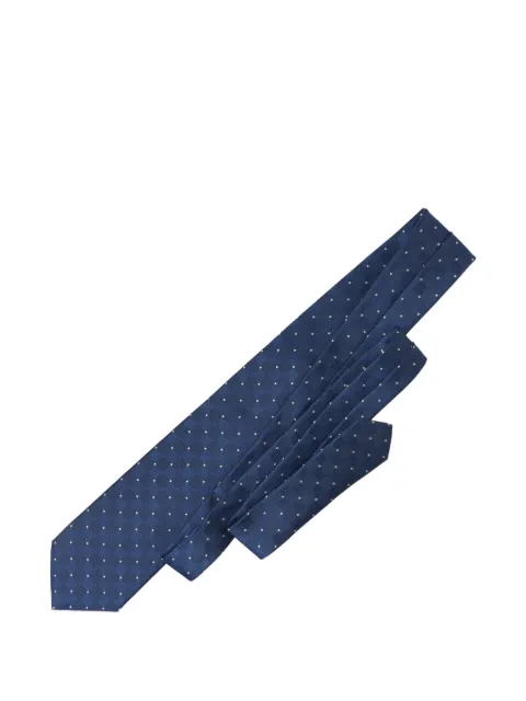 Elizabetta Barone polka-dot jacquard tie