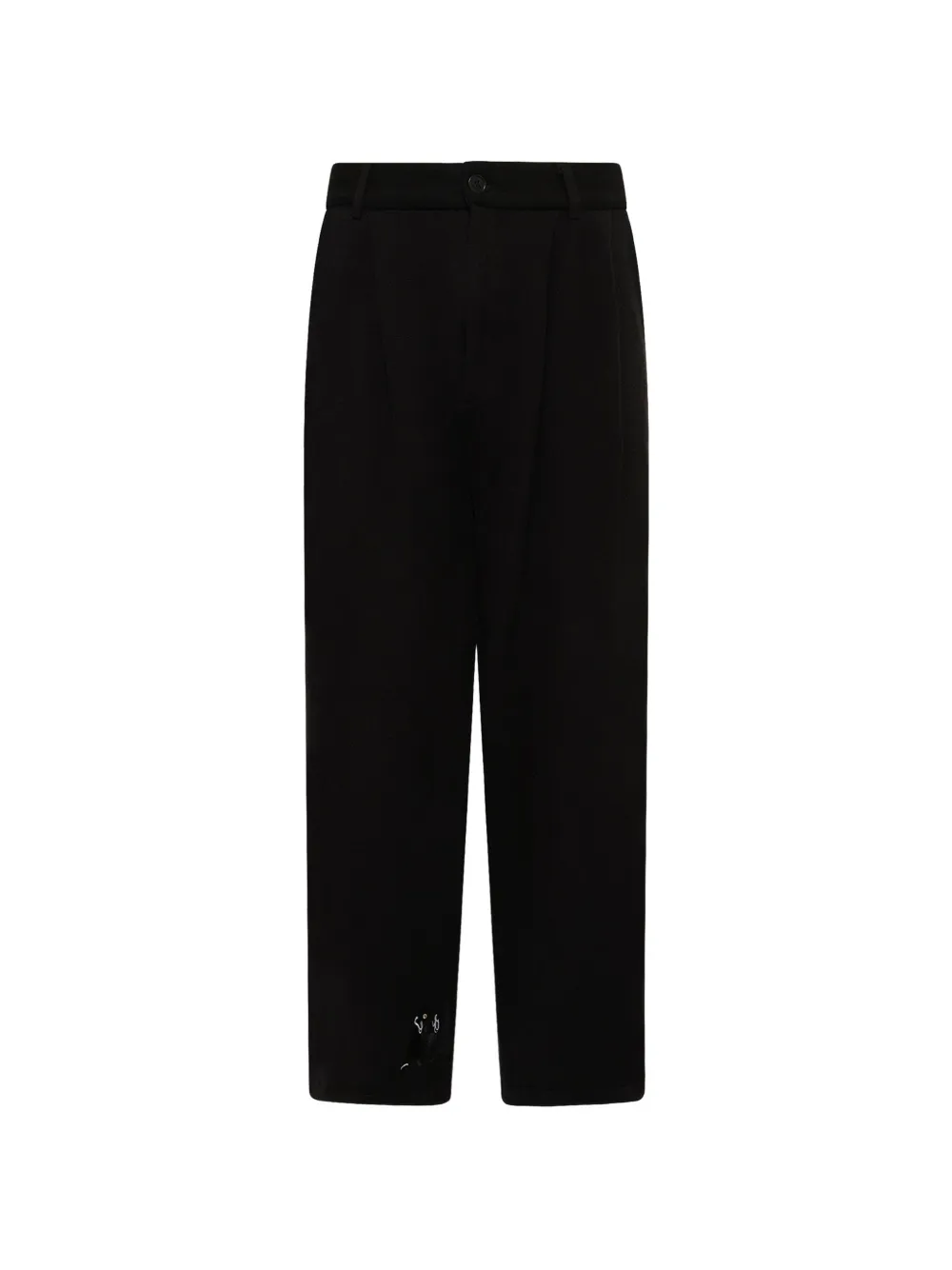 House Of Errors Cat Burglar Knitted Trousers In Black