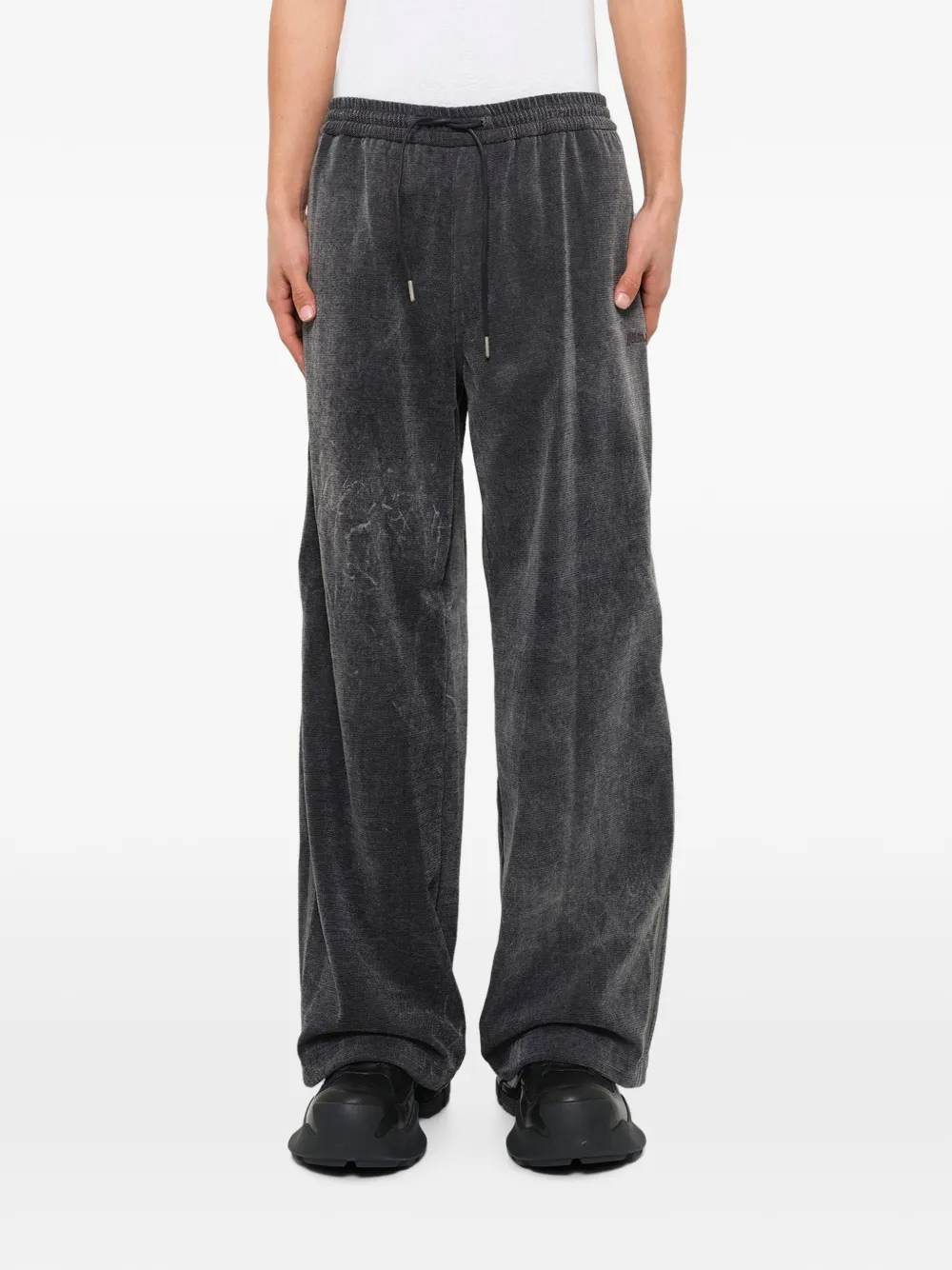 Juun.J Soft-touch broek met trekkoord Grijs