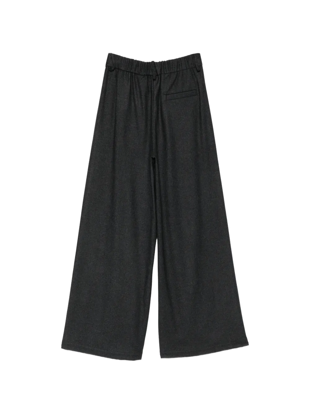 Alysi Wollen broek met gesp Grijs