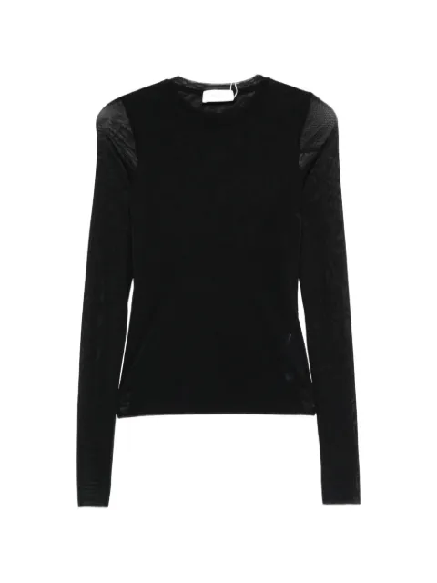 MeimeiJ sheer-panel long-sleeve T-shirt