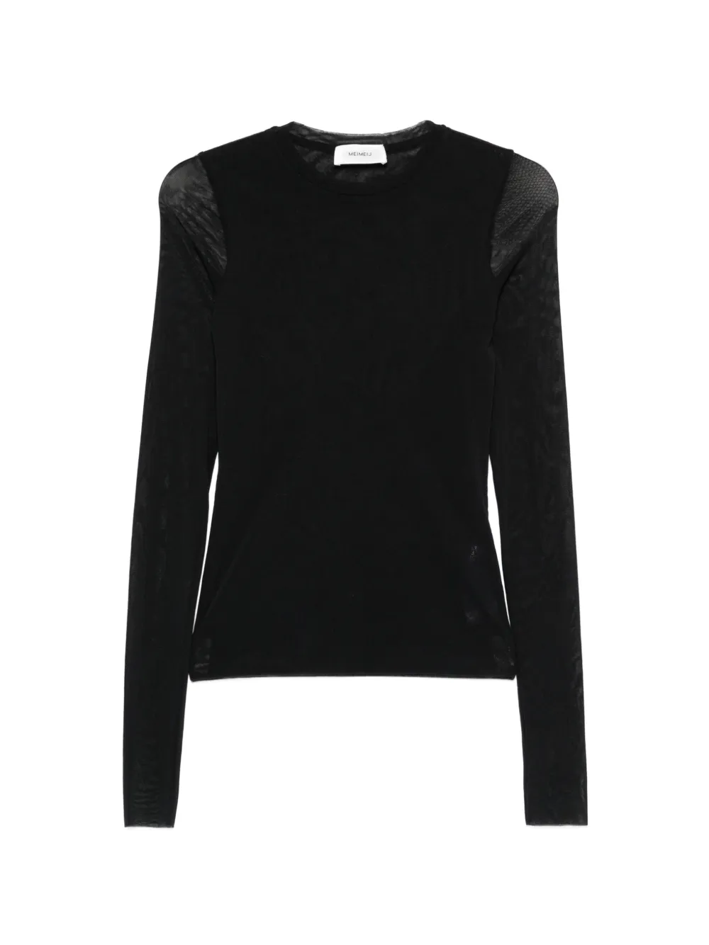 MeimeiJ sheer-panel long-sleeve T-shirt