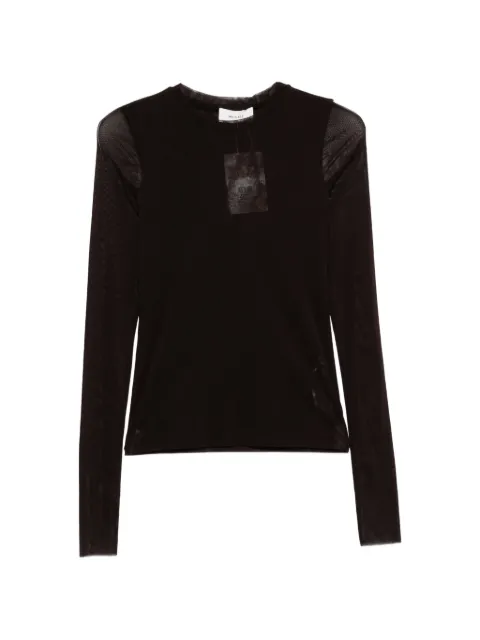 MeimeiJ sheer-panel long-sleeve T-shirt
