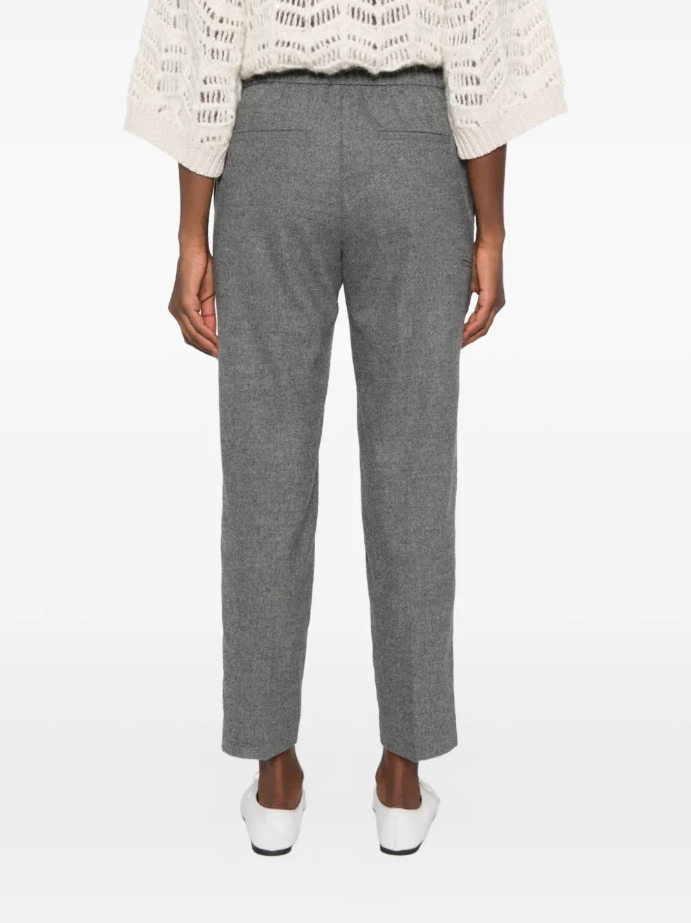 Peserico Straight broek Grijs