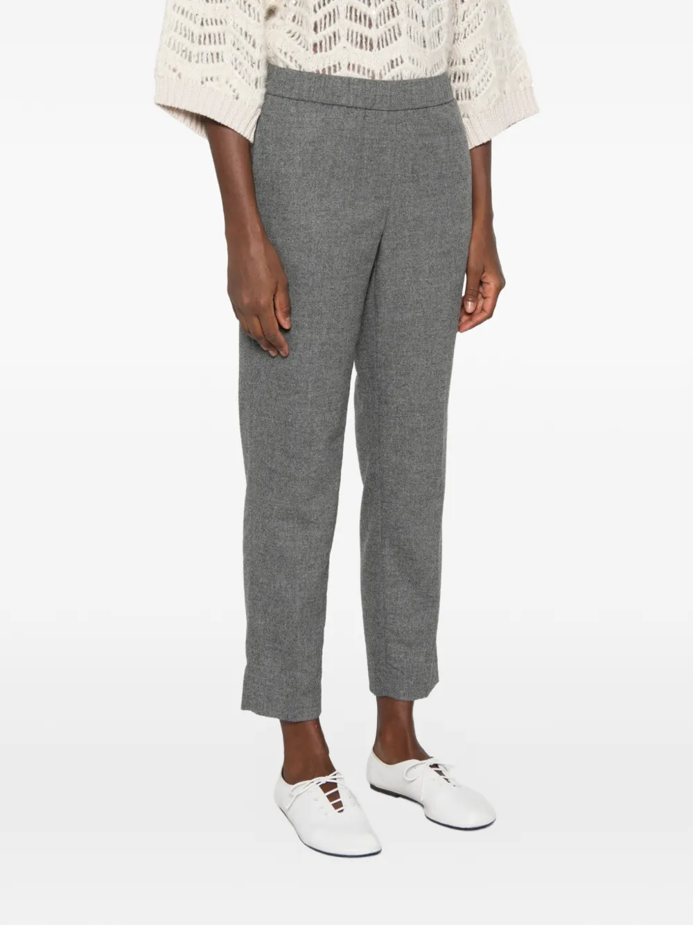 Peserico Straight broek Grijs