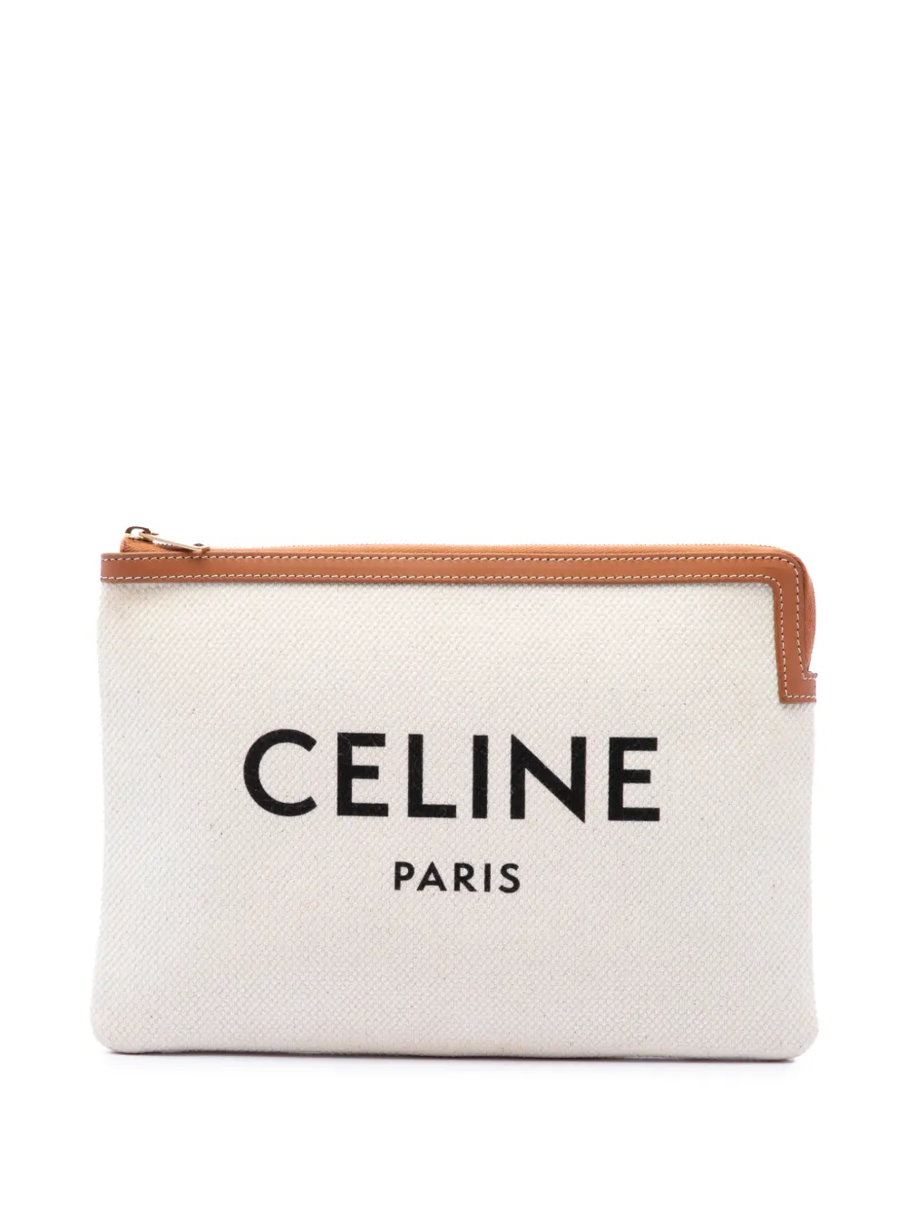 Celine Pre-Owned grande pochette à logo (2019) - Marron