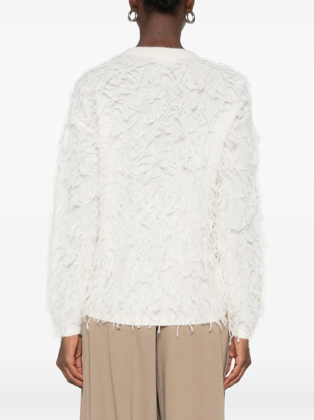 Fabiana Filippi Trui met franje Beige