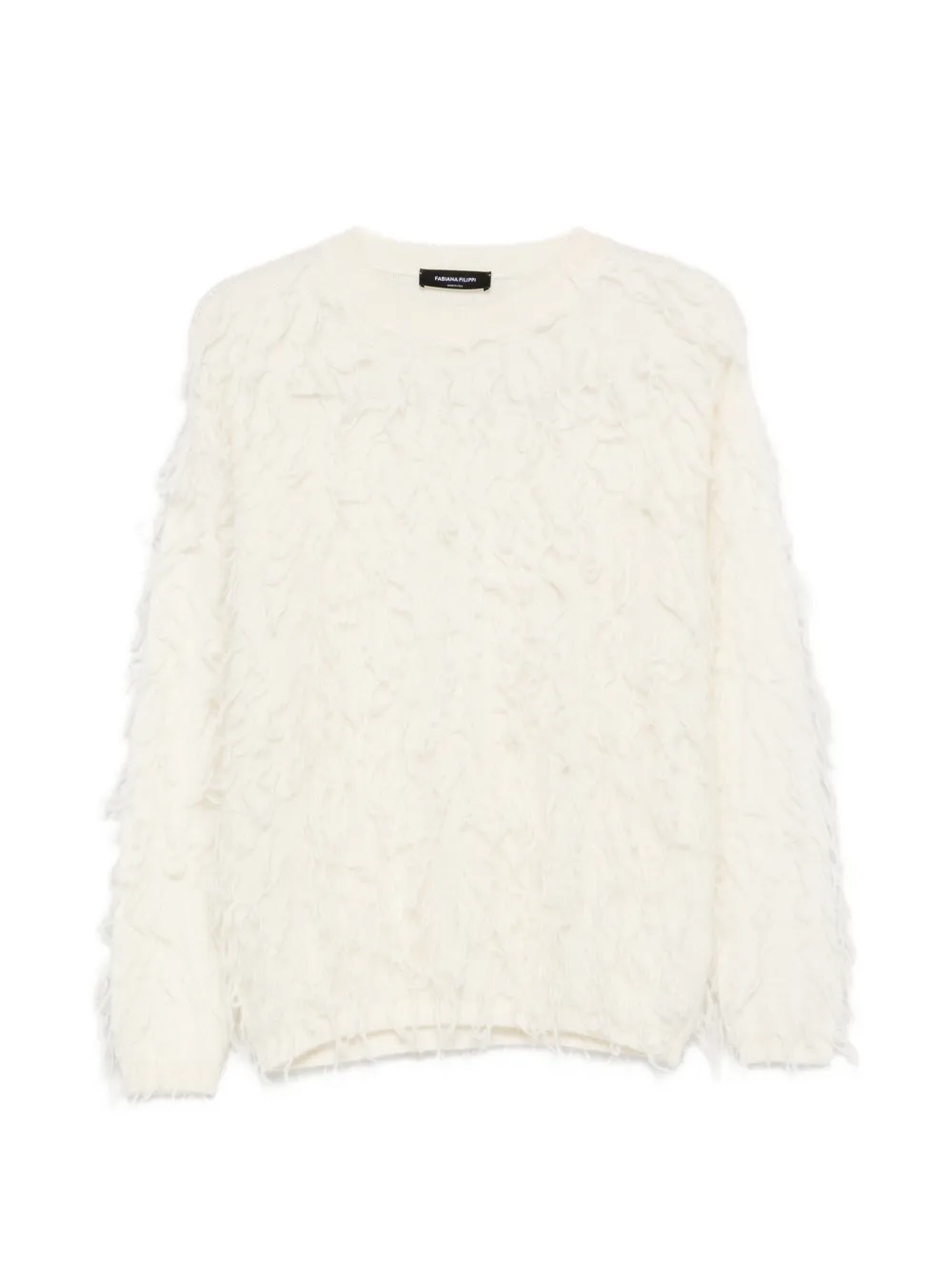 Fabiana Filippi Pullover mit Fransendetail - Nude