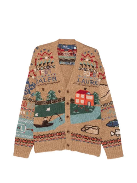 Polo Ralph Lauren intarsia-knit V-neck cardigan