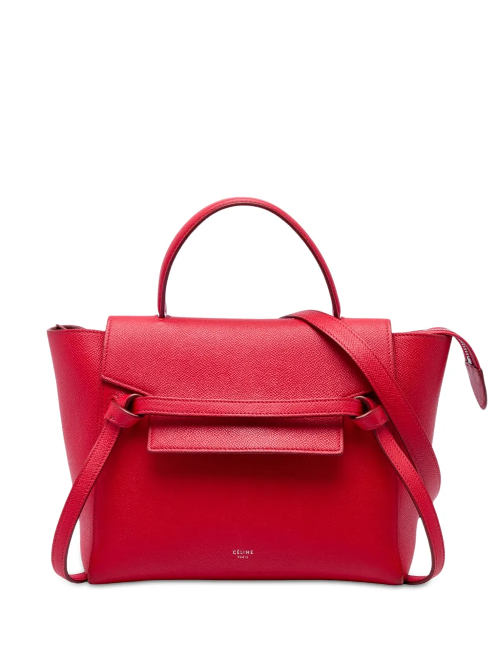 Celine Pre-Owned 2010-2026 Micro Gürteltasche aus gekörntem Kalbsleder - Rot