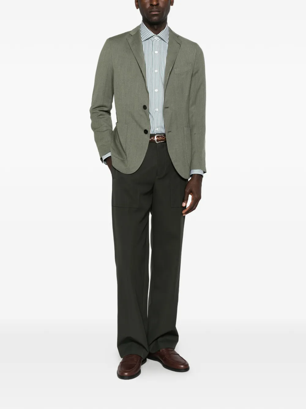 Boglioli Single-breasted Notch-lapel Jacket In Gray