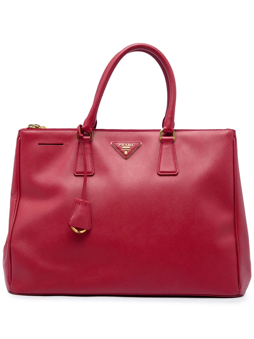 Prada Pre-Owned 2013-2026 Large Saffiano Lux Galleria Double Zip tote bag - Rosso