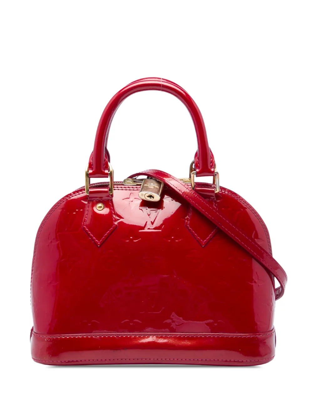 Louis Vuitton Pre-Owned 2013 Monogram Vernis Alma BB satchel - Rosso