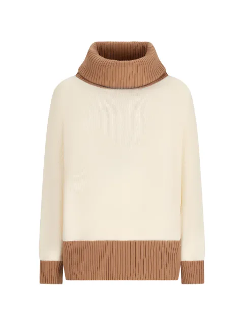 Herno wool colour-block jumper