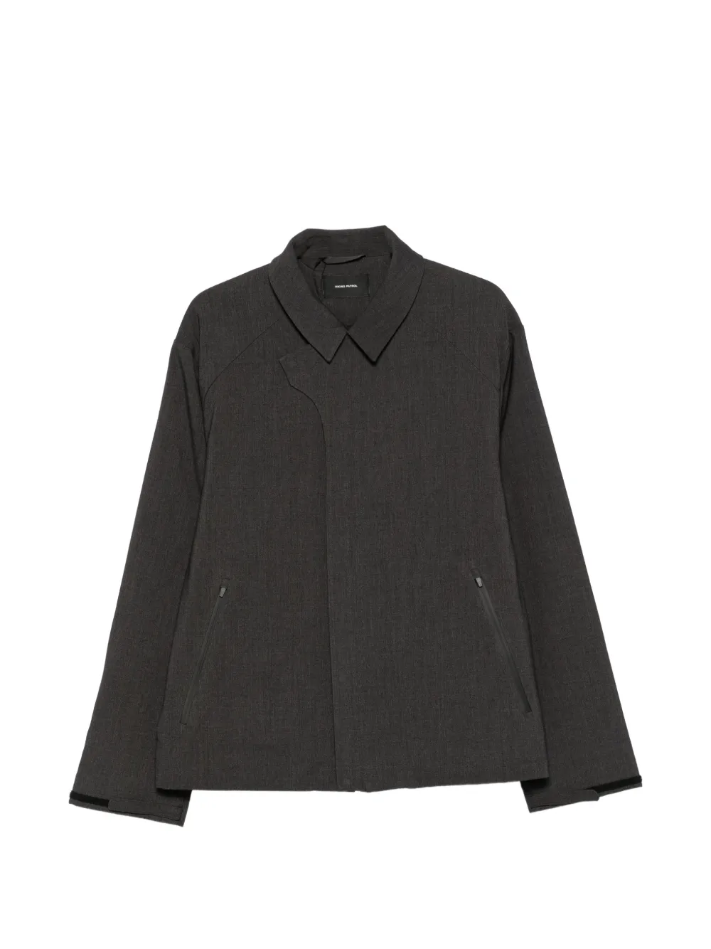 Hiking Patrol asymmetric-fastening raglan-sleeve jacket