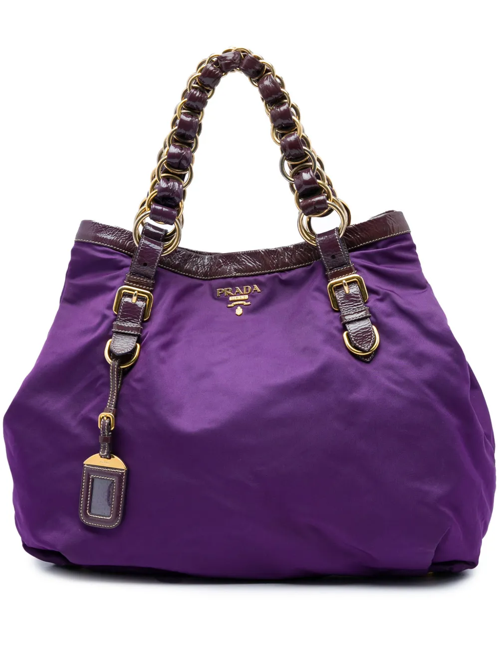 Prada Pre-Owned sac à main en Tessuto à perles (2013-2026) - Violet